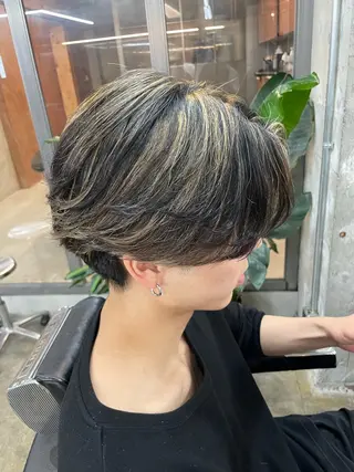 ショート カラー パーマ ヘアアレンジ メンズ 亀井隆汰/メンズ専門 パーマ/フェード可のヘアスタイル