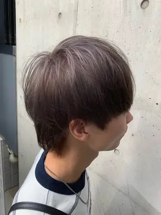 カラー メンズ 河野 悠のヘアスタイル