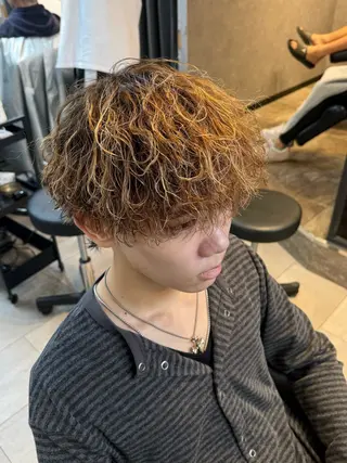 カラー パーマ メンズ 直毛改善特化美容師/ 大森雄貴のヘアスタイル