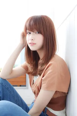 セミロング カラー マツエク・マツパ 横浜Bob美容師🤎 ERINAのヘアスタイル
