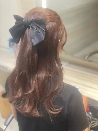 ミディアム カラー 🐈‍⬛韓国風艶髪× 透明感カラー/まりのヘアスタイル