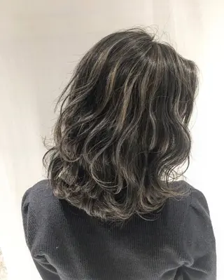 ミディアム カラー DAISUKE 美容師のヘアスタイル