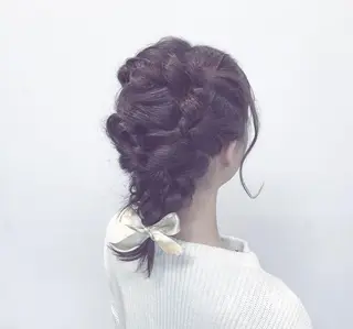 ミディアム ヘアアレンジ LUMIA/オーナー 西田わかばのヘアスタイル