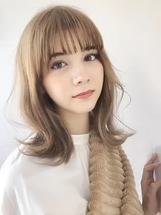 ミディアム カラー テクニカルディレクタ ー葛西凌大のヘアスタイル