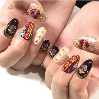 ネイル 渋谷/チップ長さ出し 👑アプレgel-xのネイルデザイン