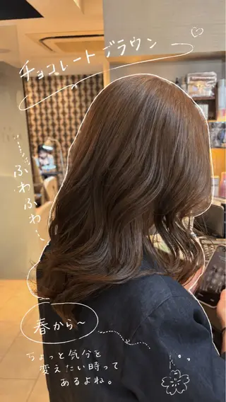 ミディアム カラー 鳥ちゃん🐥/カラー /西中島/新大阪のヘアスタイル