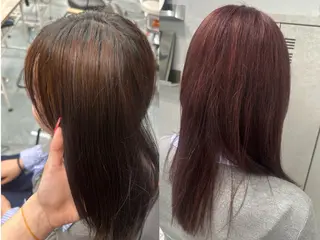 ミディアム カラー eyelist : shiho.:*☆のヘアスタイル