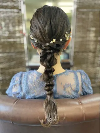 ロング ヘアアレンジ 沢田 瞳のヘアスタイル