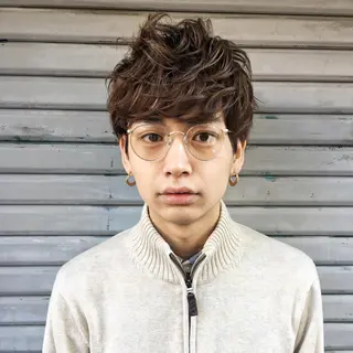ショート カラー パーマ メンズ SUZUKI KEISUKEのヘアスタイル