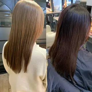 セミロング カラー パーマ ヘアアレンジ メンズ キッズ ネイル マツエク・マツパ アイブロウ hiro【沿線で叶う 似合わせhair】のヘアスタイル
