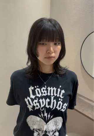 セミロング 本田 央介のヘアスタイル