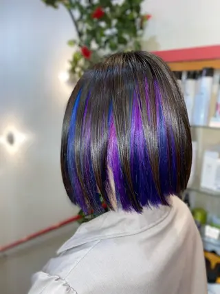 ショート ゆぴ☾/推しカラー /ハイトーンのヘアスタイル