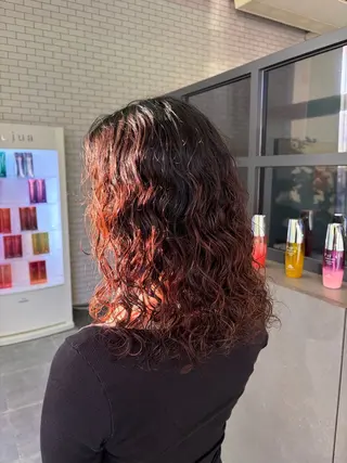 ロング パーマ 🫧古田 穂香🫧パーマモデルのヘアスタイル