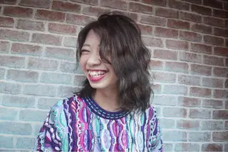 ミディアム カラー ヘアアレンジ 松田 由貴のヘアスタイル