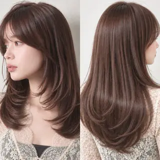 ロング カラー 銀座/モテ🤍垢抜け レイヤー/あさみのヘアスタイル