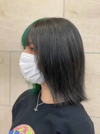 セミロング カラー ボブ/ショート /パーマ/shinのヘアスタイル