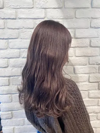 ロング カラー ベージュカラー🧸 伊藤なつみのヘアスタイル