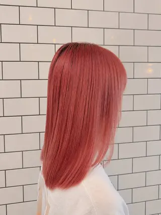 セミロング カラー 🍒暖色カラー/ レイヤーりゅーき🍒のヘアスタイル
