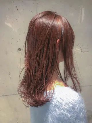 セミロング カラー パーマ kenta GATTACAのヘアスタイル