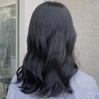 ロング カラー 縮毛矯正/ワンカラー モデル募集🫧田村のヘアスタイル