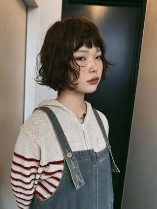 ショート デジタルパーマ/ボブ 表参道/さえのヘアスタイル