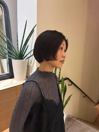 ショート カラー めい/ﾋﾟﾀぼぶ /ふわｶﾗｰ🍐のヘアスタイル