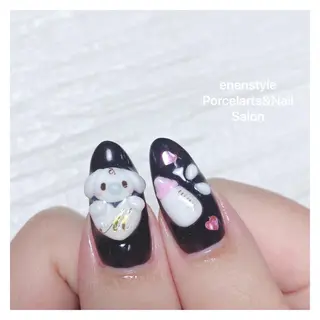 ミディアム ネイル 🐾enen style 🐾のネイルデザイン