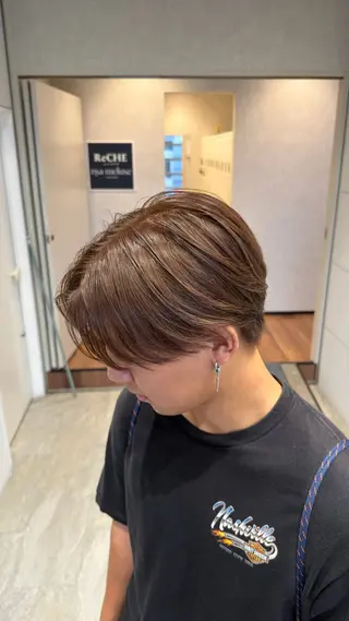 セミロング メンズ メンズハイライト 💫TAISEI💫のヘアスタイル