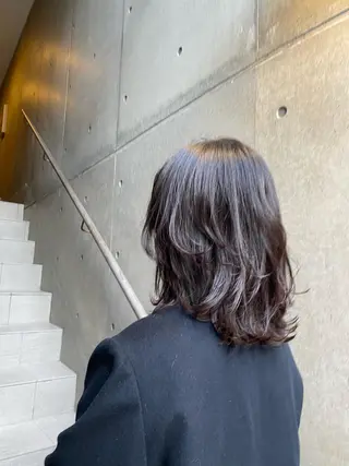 ミディアム レディースモデル カット/中川翔太のヘアスタイル