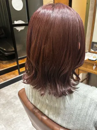 ミディアム カラー . あゆみのヘアスタイル