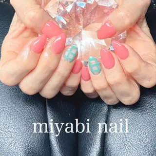 ネイル miyabi nail 桂川駅近くのネイルデザイン