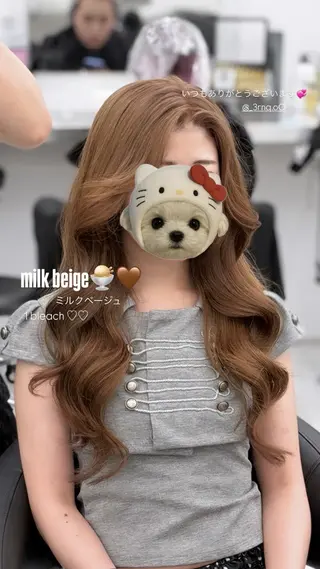 ロング カラー ヘアアレンジ 透明感カラー🎀艶髪 Anju/渋谷🎀のヘアスタイル
