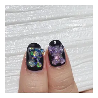 ミディアム ネイル 🐾enen style 🐾のネイルデザイン