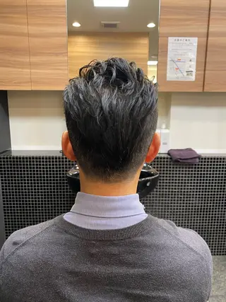 ショート メンズ メンズパーマモデル 大募集中のヘアスタイル