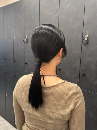セミロング カラー ヘアアレンジ 銀座/ヘアセット/ 島村美帆のヘアスタイル
