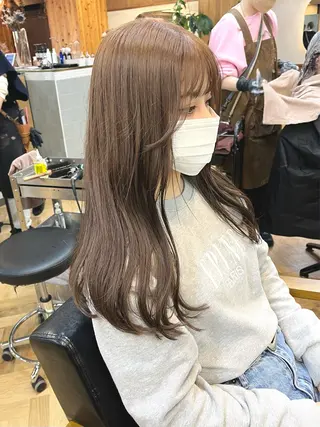 ロング カラー ena/ブリーチなし 透明感・レイヤー🎀のヘアスタイル