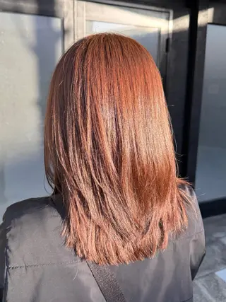 ミディアム カラー 透明感カラー/パーマ 🌀アオノのヘアスタイル