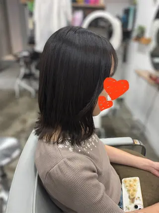 ミディアム アールグランデ あやのヘアスタイル