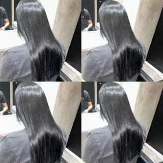 セミロング カラー ブリーチなし透明感 カラー🤍ྀིきららのヘアスタイル