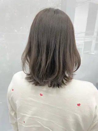 ミディアム 髪質改善\艶髪カラー 💐園田さやかのヘアスタイル