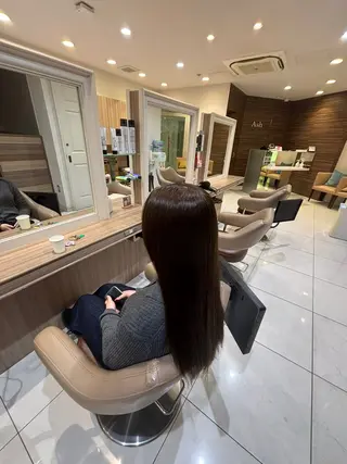 ロング Ash元住吉 クサカハルトのヘアスタイル