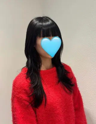 セミロング 艶カラー/アレンジ 💟すなおのヘアスタイル
