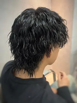 ミディアム パーマ メンズ TOON 川崎店 👫🏼橋本貴志のヘアスタイル