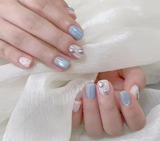 ネイル By moonネイル 🌷ワンホン/韓国風のネイルデザイン