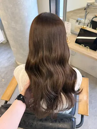 ロング カラー ヘアアレンジ Himawari♡ 柔らかいカラーのヘアスタイル