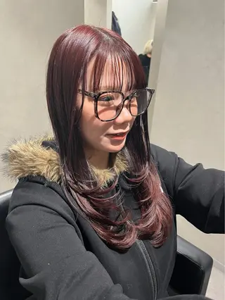 セミロング Yurina 💖透明感カラー💖のヘアスタイル