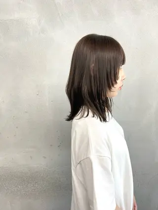 ミディアム カラー ヘアアレンジ #tag 佐藤璃美のヘアスタイル