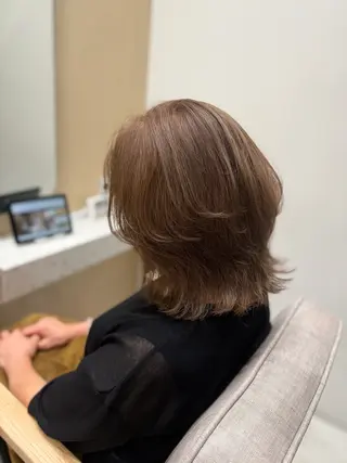 ミディアム 🦉静かに過ごしたい 方、個室席🦉タナカのヘアスタイル
