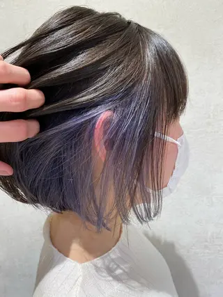ミディアム カラー ブロンド/ミックス カラー三毛猫Kaiのヘアスタイル