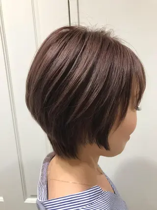 ショート 渋谷ハイトーン/ デザインカラー阿部のヘアスタイル